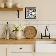 Load image into Gallery viewer, Westie The Chef Framed Metal Print