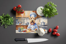 Load image into Gallery viewer, Wheaten Terrier The Chef Glass Cutting Boards – Durable, Decorative Kitchen Art