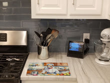 Load image into Gallery viewer, Whippet The Chef Glass Cutting Boards – Durable, Decorative Kitchen Art