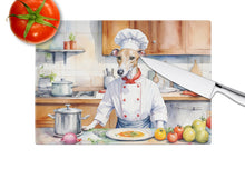 Load image into Gallery viewer, Whippet The Chef Glass Cutting Boards – Durable, Decorative Kitchen Art