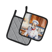 Load image into Gallery viewer, Whippet The Chef Pot Holders - Set of 2 Decorative Kitchen Helpers | Made in the USA