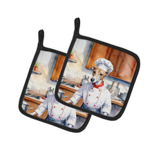 Load image into Gallery viewer, Whippet The Chef Pot Holders - Set of 2 Decorative Kitchen Helpers | Made in the USA