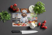 Load image into Gallery viewer, Wirehaired Pointing Griffon The Chef Glass Cutting Boards – Durable, Decorative Kitchen Art