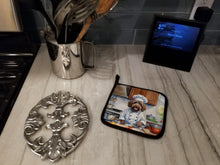 Load image into Gallery viewer, Wirehaired Pointing Griffon The Chef Pot Holders - Set of 2 Decorative Kitchen Helpers | Made in the USA