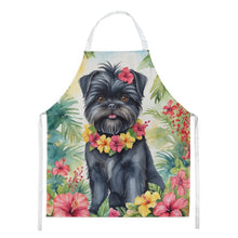 Load image into Gallery viewer, Affenpinscher Luau Apron – Artist-Designed Kitchen, BBQ &amp; Craft Apron