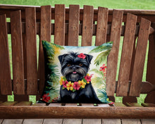 Load image into Gallery viewer, Affenpinscher Luau Throw Pillow - 14x14 Decorative Pillow – Art for Your Home &amp; Patio