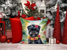 Load image into Gallery viewer, Affenpinscher Luau Throw Pillow - 14x14 Decorative Pillow – Art for Your Home &amp; Patio