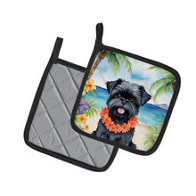 Load image into Gallery viewer, Affenpinscher Luau Pot Holders - Set of 2 Decorative Kitchen Helpers | Made in the USA