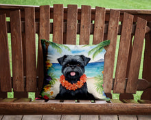 Load image into Gallery viewer, Affenpinscher Luau Throw Pillow - 14x14 Decorative Pillow – Art for Your Home &amp; Patio
