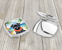 Load image into Gallery viewer, Affenpinscher Luau Compact Mirror – Stylish Purse Mirror with Artistic Covers
