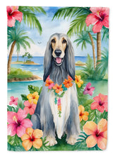 Load image into Gallery viewer, Afghan Hound Luau House Flag