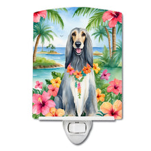 Load image into Gallery viewer, Afghan Hound Luau Ceramic Night Light