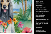 Load image into Gallery viewer, Afghan Hound Luau Kitchen Towel