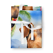 Load image into Gallery viewer, Airedale Terrier Luau Apron – Artist-Designed Kitchen, BBQ &amp; Craft Apron