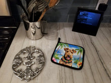 Load image into Gallery viewer, Airedale Terrier Luau Pot Holders - Set of 2 Decorative Kitchen Helpers | Made in the USA