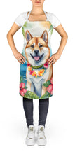 Load image into Gallery viewer, Akita Luau Apron – Artist-Designed Kitchen, BBQ &amp; Craft Apron