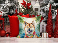 Load image into Gallery viewer, Akita Luau Throw Pillow - 14x14 Decorative Pillow – Art for Your Home &amp; Patio