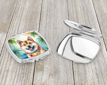 Load image into Gallery viewer, Akita Luau Compact Mirror – Stylish Purse Mirror with Artistic Covers