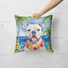 Load image into Gallery viewer, American Bulldog Luau Throw Pillow