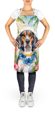 Load image into Gallery viewer, American English Coonhound Luau Apron – Artist-Designed Kitchen, BBQ &amp; Craft Apron