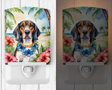 Load image into Gallery viewer, American English Coonhound Luau Ceramic Night Light