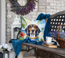 Load image into Gallery viewer, American English Coonhound Luau Throw Pillow