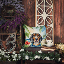 Load image into Gallery viewer, American English Coonhound Luau Throw Pillow