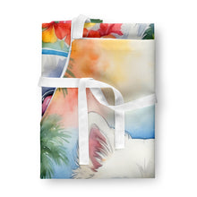 Load image into Gallery viewer, American Eskimo Luau Apron – Artist-Designed Kitchen, BBQ &amp; Craft Apron