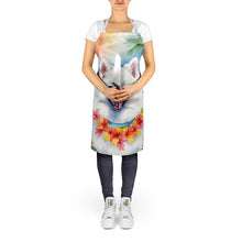 Load image into Gallery viewer, American Eskimo Luau Apron – Artist-Designed Kitchen, BBQ &amp; Craft Apron