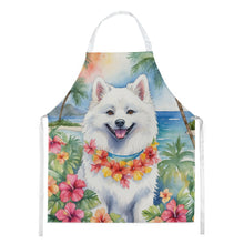 Load image into Gallery viewer, American Eskimo Luau Apron – Artist-Designed Kitchen, BBQ &amp; Craft Apron