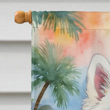 Load image into Gallery viewer, American Eskimo Luau House Flag