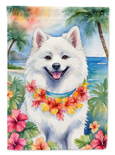 Load image into Gallery viewer, American Eskimo Luau House Flag