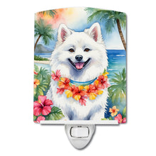 Load image into Gallery viewer, American Eskimo Luau Ceramic Night Light