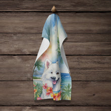 Load image into Gallery viewer, American Eskimo Luau Kitchen Towel