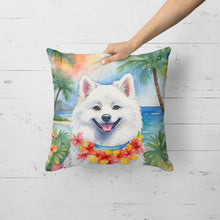 Load image into Gallery viewer, American Eskimo Luau Throw Pillow