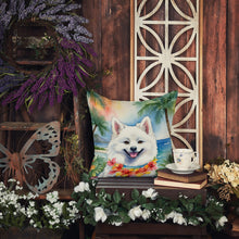Load image into Gallery viewer, American Eskimo Luau Throw Pillow