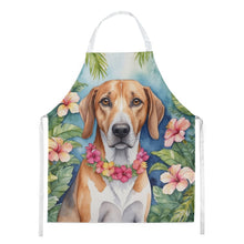 Load image into Gallery viewer, American Foxhound Luau Apron – Artist-Designed Kitchen, BBQ &amp; Craft Apron