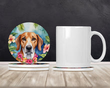 Load image into Gallery viewer, American Foxhound Luau Large Sandstone Coasters Pack of 4