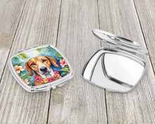 Load image into Gallery viewer, American Foxhound Luau Compact Mirror – Stylish Purse Mirror with Artistic Covers
