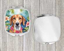 Load image into Gallery viewer, American Foxhound Luau Compact Mirror – Stylish Purse Mirror with Artistic Covers