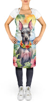 Load image into Gallery viewer, American Hairless Terrier Luau Apron – Artist-Designed Kitchen, BBQ &amp; Craft Apron