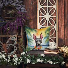 Load image into Gallery viewer, American Hairless Terrier Luau Throw Pillow