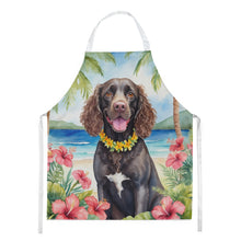 Load image into Gallery viewer, American Water Spaniel Luau Apron – Artist-Designed Kitchen, BBQ &amp; Craft Apron