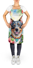 Load image into Gallery viewer, Australian Cattle Dog Luau Apron – Artist-Designed Kitchen, BBQ &amp; Craft Apron