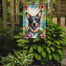 Load image into Gallery viewer, Australian Cattle Dog Luau Garden Flag – Tropical Dog Decor with Hibiscus &amp; Palm Leaves