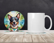 Load image into Gallery viewer, Australian Cattle Dog Luau Large Sandstone Coasters Pack of 4