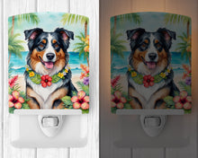 Load image into Gallery viewer, Australian Shepherd Luau Ceramic Night Light
