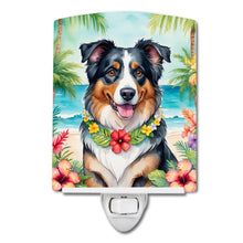 Load image into Gallery viewer, Australian Shepherd Luau Ceramic Night Light