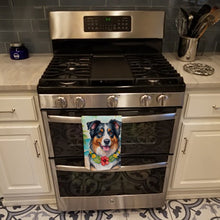 Load image into Gallery viewer, Australian Shepherd Luau Kitchen Towel