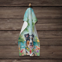 Load image into Gallery viewer, Australian Shepherd Luau Kitchen Towel